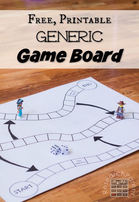 A free, printable, generic, game board template to use with any number of homemade board games. Large and small game board options available. via @researchparent Homemade Board Games For Kids, Numbers Design, Homemade Board Games, Board Games For Couples, Board Game Party, Board Game Template, Math Board Games, Old Board Games, Board Games Diy