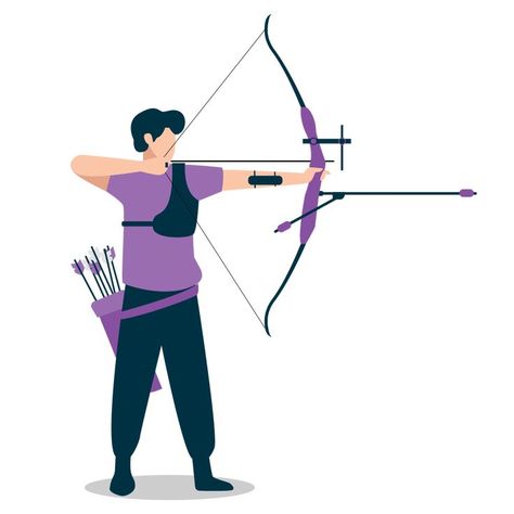 Archery Vector Illustration Archery Clipart, Archery Illustration, Archery Art, Archery Sport, Arrow Png, Archery Set, Banner Background Hd, Archery Target, Archery Arrows