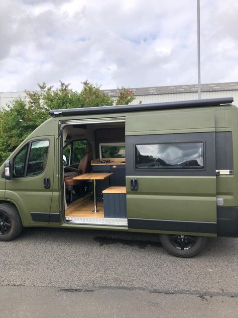 Mwb Van Conversion, Citroen Relay Campervan, Mwb Camper Conversion, Citroen Relay Campervan Conversion, Off Grid Camper, Windows With Blinds, Plinth Lighting, Quirky Campers, Build A Camper Van