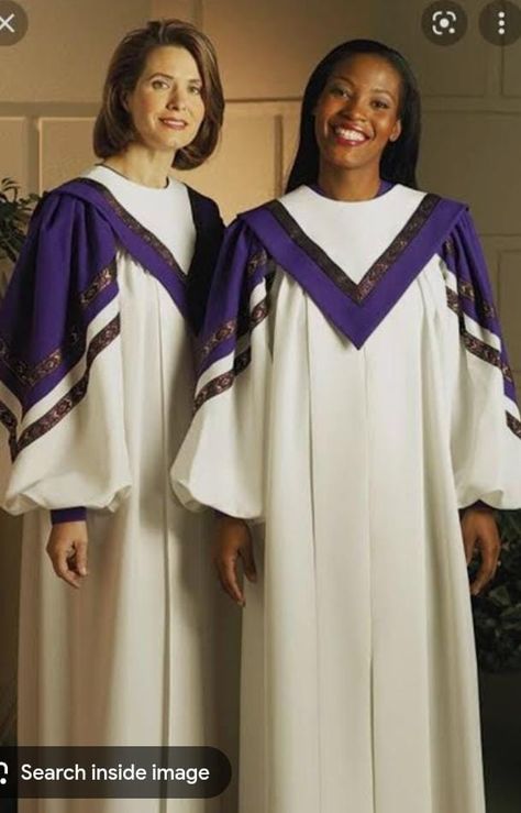 Choir Outfits, Choir Uniforms, Choir Robes, Choir Dresses, Outfit Images, Church Choir, Dresses Ideas, Elegant Hairstyles, Choir