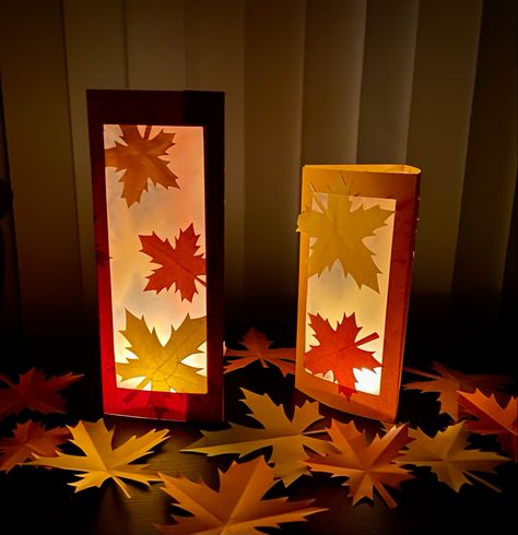 Fall leaves, paper lantern, diy decoration ideas for autumn, fall leaf lantern diy, autumn diy, fall room decor,autumn leaves diy, paper leaves Thanksgiving Paper Lantern Ideas, Leaf Luminaries, Autumn Paper Lanterns, Pumpkin Paper Lanterns, Lantern Making For Kids Diy Crafts, Autumn Leaf Lanterns, Paper Lantern Making, Leaf Lantern, Fall Leaf Decor