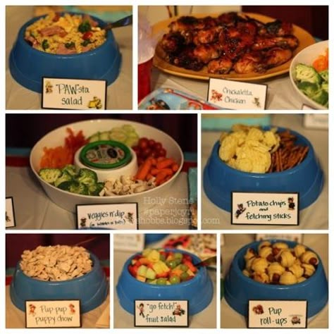 Paw Patrol Party Paw Patrol Birthday Snacks Food Ideas, Scooby Doo Party Food Ideas, Paw Patrol Appetizers, Paw Patrol Birthday Snacks, Scooby Doo Birthday Party Ideas Food, Paw Patrol Party Snacks, Scooby Doo Food Ideas, Paw Patrol Snack Ideas, Paw Patrol Snacks