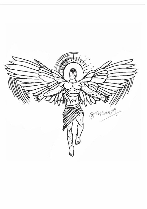 Angel Wings Tattoo Design, Mens Tattoo Designs, Wings Tattoo Design, Guardian Angel Tattoo Designs, Guardian Angel Tattoo, Upper Back Tattoos, Wing Tattoo Designs, Angel Wings Tattoo, Angel Tattoo Designs