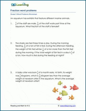 Add & subtract fractions word problems worksheets. Includes fractions with both like and unlike denominators and multiple terms. Part of a collection of free math word problem worksheets from K5 Learning. No registration required. Fractions Word Problems, Class 4 Maths, Subtract Fractions, Addition Of Fractions, Learning Fractions, Add And Subtract Fractions, Fraction Word Problems, Worksheet Preschool, Adding Fractions