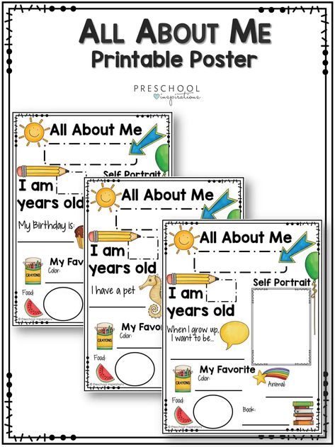 All About Me Poster {Secured}.pdf About Me Printable Free, All About Me Printable Free Preschool, All About Me Preschool Poster, Toddler All About Me, All About Me Free Printables, All About Me Crafts For Toddlers, About Me Printable, About Me Poster, All About Me Crafts