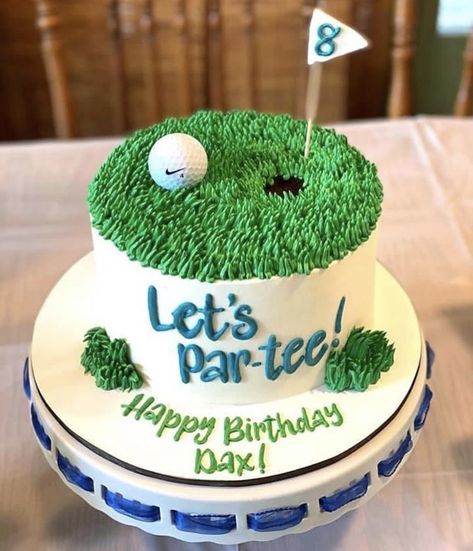 Golf Themed Cookie Cake, Golf Ball Birthday Cake, Golf Themed Party Snacks, Golf Themed Cake For Men, Golfing Cakes For Men, Golf Inspired Cakes, Golf Retirement Cake, Kids Golf Cake, Masters Birthday Cake