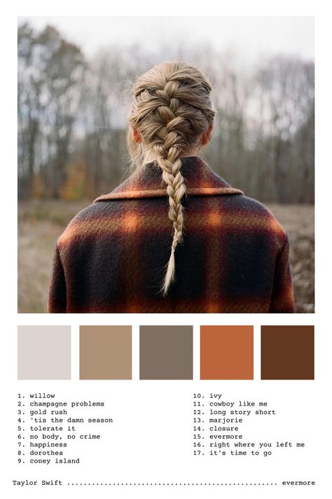 Album Color Palette, Swiftie Bedroom, Taylorswift Evermore, Evermore Aesthetic, Eras Bracelets, Taylor Album, Taylor Swift Fotos, Swift Bracelets, Make The Friendship Bracelets