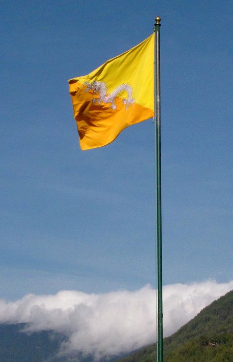 Bhutan Bhutan Aesthetic, Bhutan Flag, International Flags, Tiger Shroff, Country Maps, Flags Of The World, Bhutan, My Photo Gallery, Photo Gallery