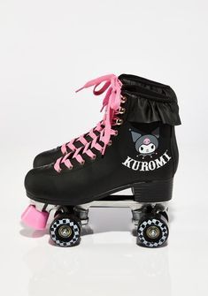 Kuromi Stuff, Hello Kitty Shoes, Roller Skate Shoes, Kitty Clothes, Hello Kitty Clothes, Hello Kitty Aesthetic, Hello Kitty Kuromi, Hello Kitty Accessories, Sanrio Stuff