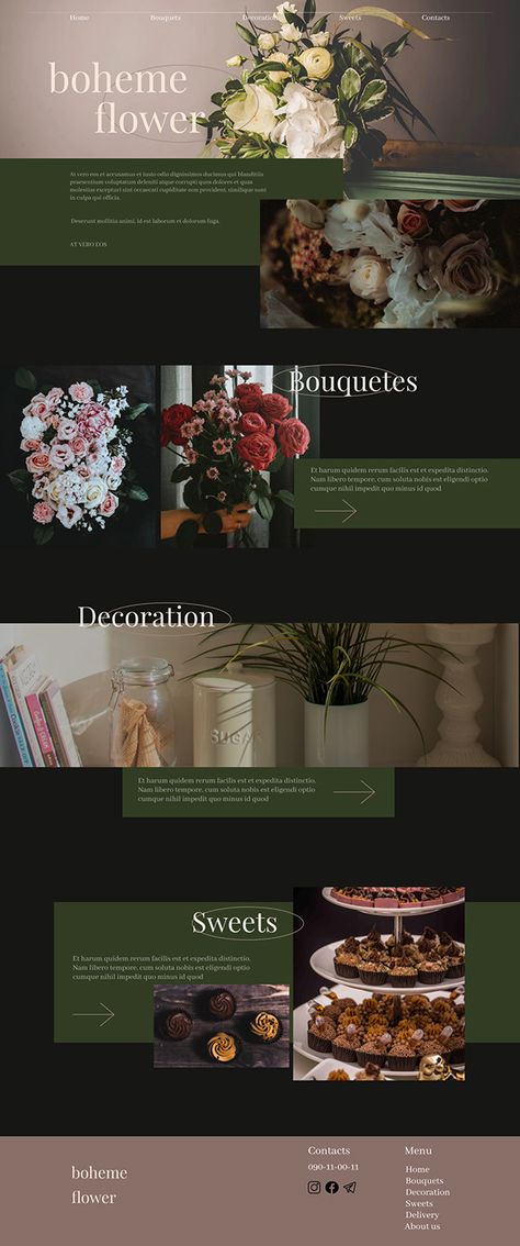 Flower Shop Catalogue Design, Flower Portfolio Design, Florist Catalogue Design, Flower Catalog Design, Flowers Website Design, Flower Website Design, Florist Portfolio, Florist Website Design, Flower Shop Website