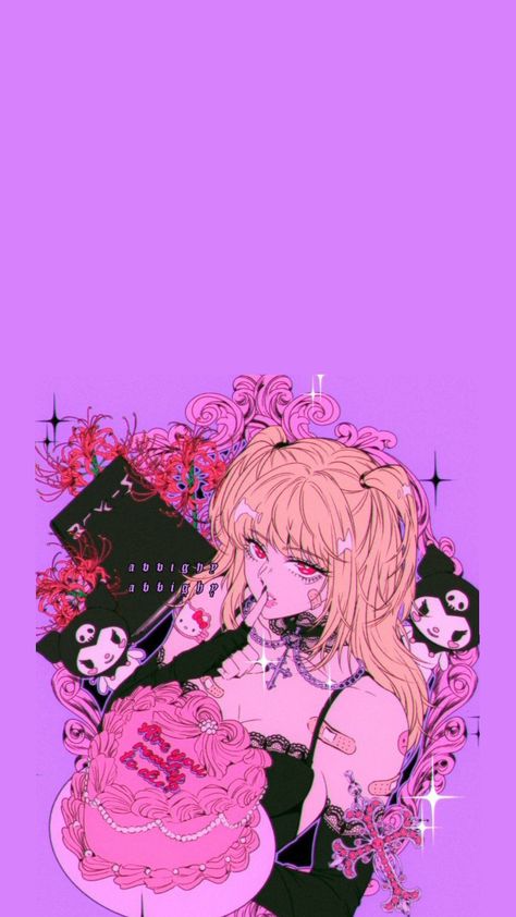 Pastel Goth Background, Pastel Goth, Pastel, Wallpapers, Anime, Pink, Pins, Art