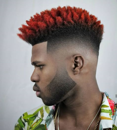 Afro Haircut Men, Swag Haircuts, Boy Hair Style, Hair Designs For Boys, Fresh Haircuts, Man Haircuts, Hair Style Men, Mohawk Hairstyle, Beard Cuts