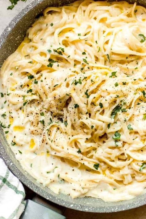 23 Creamy Half-and-Half Recipes for Delicious Dishes Dinner Recipe With Half And Half, Half And Half Cream Recipes, Alfredo With Half And Half, Recipe Using Half And Half, Recipes Using Half And Half Cream, White Cream Sauce Pasta, Recipes With Half And Half, White Cream Sauce, Cream Sauce Pasta