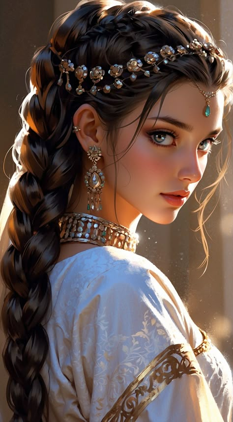 Characters As Humans, Disney Characters As Humans, Marriage Material, Arabian Women, Royalty Aesthetic, Fancy Sarees Party Wear, As Humans, Goddess Artwork, Cute Simple Wallpapers