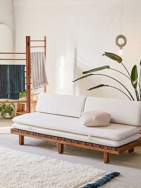 UO Home just released a preview of its spring 2018 collection—and our carts are already full. Convertible Daybed, Scandinavian Exterior Design, Sofa Daybed, Wood Daybed, Daybed Sofa, Scandinavian Interior Design, Convertible Sofa, Shabby Chic Furniture, Interior Design Styles