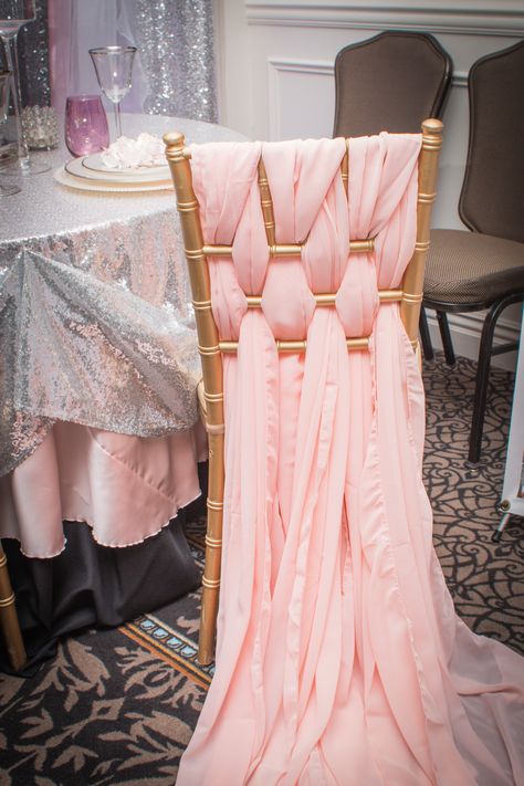 A Blush Weave style Chivari Chair sash By True Elegance Design & Decorating Chivari Chairs, Chair Sash, Chair Decor, Anniversary Dinner, Wedding 2024, Chair Decorations, Wedding Chairs, Wedding Mood Board, Weave Style