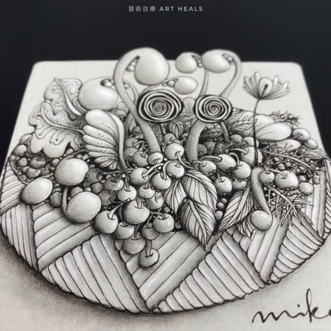 3D Zentangle Drawings (a set of six pieces) - Mike Ng - Medium 3d Zentangle Patterns, Unique Zentangle Drawings, 3d Zentangle, 3d Presentation, Zentangle Tiles, Optical Illusion Drawing, Zentangle Ideas, Illusion Drawings, Zentangle Tutorial