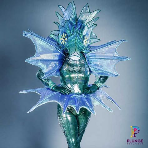 Seahorse Halloween Costume, Sea Urchin Costume, Sea Horse Costume, Fish Inspired Fashion, Masked Singer Costumes, Underwater Costume, Branch Costume, Seahorse Costume, Sea Creature Costume