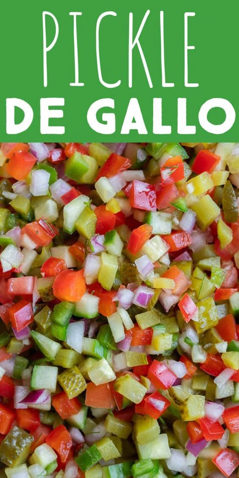 Pickle Appetizers, Dip Recipes Easy, Garden Recipes, Salsa Recipe, Pickling Recipes, Appetizer Dips, Yummy Appetizers, Appetizers Easy, Summer Recipes