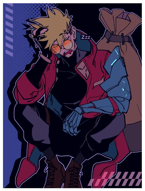 Trigun Drawing, Trigun Vash Meme, Vash Stampede Plush, Knives Trigun Fanart, Trigun Stampede Pfp, Trigun Aesthetic, Vash The Stampede Fanart, Trigun Pfp, Vash Fanart