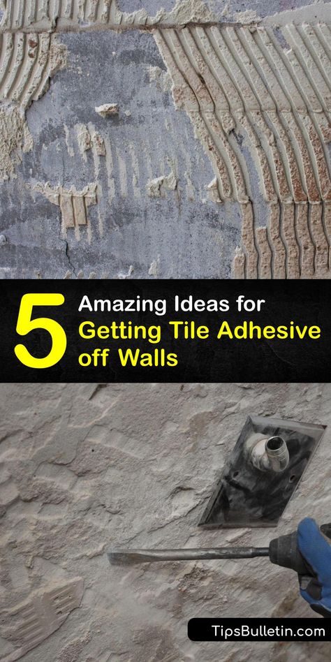 Eliminate Tile Glue - Guide for Removing Tile Adhesive From a Wall How To Remove Tiles From Wall, Removing Wall Tile In Bathroom, Remove Tile From Wall Bathroom, How To Remove Tile From Wall, Removing Tile From Wall Bathroom, Removing Tile From Wall, Removing Bathroom Tile, Basement Ceiling Tiles, Ceiling Tiles Ideas