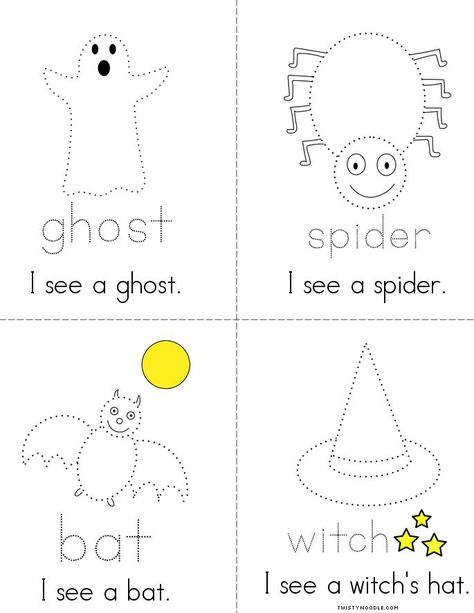 Halloween Tracing Book - Twisty Noodle Halloween Educational Activities, Halloween Tracing, Kindergarten Autumn, Halloween Nursery, Halloween Activities Preschool, Summer Halloween, Holiday Worksheets, Halloween Class Party, Halloween Kindergarten