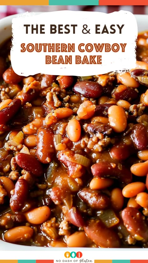 Southern Cowboy Bean Bake Hobo Baked Beans Recipe, Cowboys Beans Recipe, Western Baked Beans, Jalapeño Baked Beans, Country Style Baked Beans, Cowboy Beans Recipe Crockpot, Easy Cowboy Beans With Hamburger, Cowboy Beans With Brisket, Cowboy Beans With Bushes Baked Beans