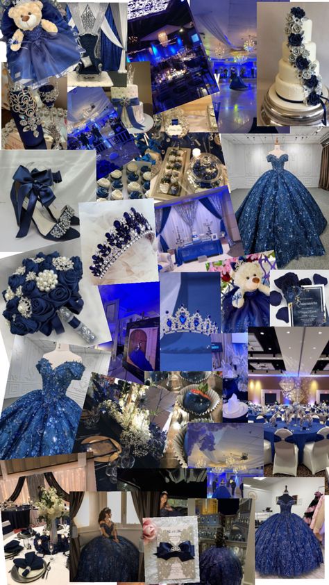 Royal Blue Quinceanera Ideas, Navy Blue Quinceanera Ideas, Royal Blue Quince Theme, Royal Blue Quinceanera Theme, Blue Quinceanera Ideas, Quince Theme Ideas, Blue Quinceanera Theme, Royal Blue Quince, Royal Blue Quinceanera