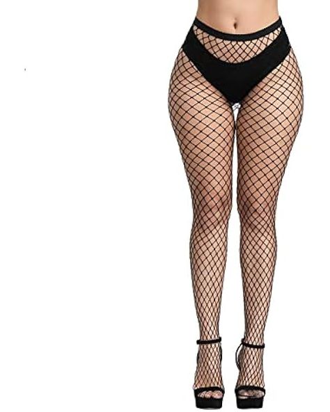 E-Laurels Womens Fishnet Tights Stockings Black Pantyhose Fish Net Plus Size Fishnet Stockings Outfit Plus Size, Stockings Outfit Plus Size, Fishnet Fashion, Fishnet Stockings Outfit, Stockings Outfit, Outfit Plus Size, Fish Net, Shape Wear, Black Pantyhose