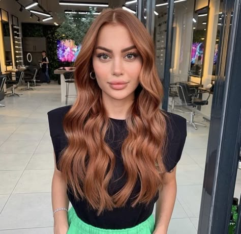 Cold Caramel Hair Color, Saddle Brown Hair, Blowout Haircut Medium Hair, Auburn Hair On Pale Skin, Copper Brown Hair Pale Skin, Copper Hair For Pale Skin, Pale Skin Copper Hair, Copper Glaze On Brown Hair, Auburn Hair Color Medium Length