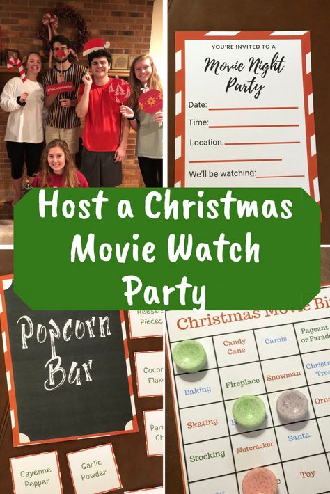 Host a family friendly Christmas movie watch party this holiday season with this Watch Party Kit from author Barbara Hinske. We've got all the printables and ideas you need to make a fun Christmas memory. #Christmas #Christmasmovies #Hallmark #CountdowntoChristmas Hallmark Christmas Movie Night Party, Hallmark Christmas Movie Party Ideas, Hallmark Movie Party Ideas, Hallmark Christmas Movie Themed Party, Hallmark Christmas Party Ideas, Hallmark Party Ideas, Elf Watch Party, Hallmark Movie Party, Hallmark Movie Watching Kit