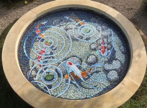 Mosaic Water, Small Urban Garden, Mosaic Birdbath, Mosaic Garden Art, Mosaic Art Projects, Mosaic Tile Art, Yorkshire Uk, Mosaic Table, Mosaic Garden