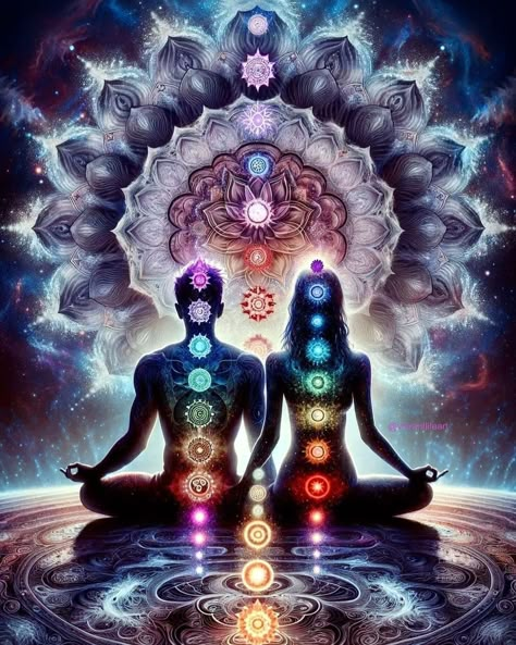 Spirtual Connections Art, 2 Souls Connected, Chakra Wall Art, Meditation Art Spirituality, Meditation Images, Spiritual Art Soul, Mother Earth Art, Awakening Art, Spirit Magic