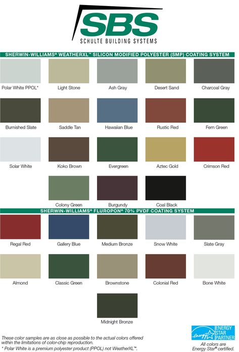 Color Guides - Metal Buildings – SBS Steel Garage Buildings, Barndominium Interior, Horse Barn Plans, Metal Carports, Steel Garage, Building Painting, Sherwin Williams Colors, Shop Buildings, Metal Garages