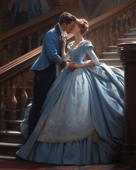 Fairy Tale Ball Gown, Fantasy Couple Romantic, Fairy Tale Romance, Beau Film, Fantasy Couples, Fairytale Dress, Princess Aesthetic, Disney Princess Art, Princess Art