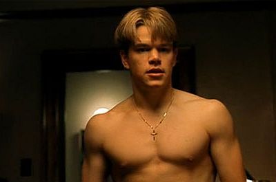 matt damon - good will hunting Matt Damon Good Will Hunting, Guy Crush, The Talented Mr Ripley, Talented Mr Ripley, Mr Ripley, Saving Private Ryan, Good Will Hunting, Cruel Intentions, Movies Of All Time