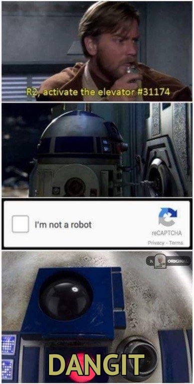 Clean version of the meme #R2D2 #I'mNotARobot #StarWarsMemes #Star Wars #RevengeOfTheSith #StarWars #Memes #Funny #ObiWan #R2-D2 Darth Plagueis, Star Wars Meme, Funny Star Wars Memes, Prequel Memes, Star Wars Quotes, Meme Comics, Star Wars Jokes, Star Wars Pictures, Star Wars Fandom