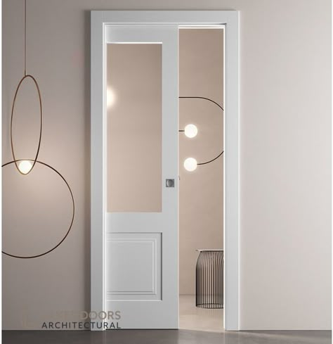 Pocket door bathroom