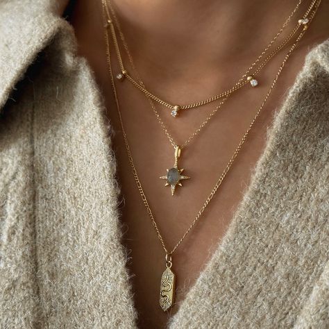 can’t wait to see how you style MC this summer 🌴🫶🏽 Necklace Stack Crystal, Long Necklace Layering, Necklace Stacks, Chain Layering, Stacked Necklaces, Quartz Crystal Pendant, Golden Necklace, Crystal Pendant Necklace, Charm Chain