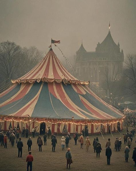 Nights At The Circus, Circus Background Aesthetic, Old Circus Photos, Carnival Tent Aesthetic, Circus Roles Chart, Medieval Circus Aesthetic, Gothic Carnival Aesthetic, Travelling Circus Aesthetic, Carnival Fair Aesthetic