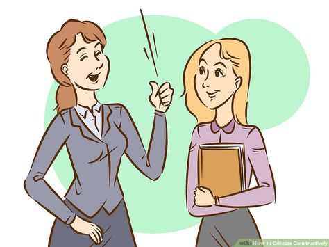 How to Criticize Constructively (with Pictures) - wikiHow Constructive Criticism, Positive Behavior, Career Success, Business Administration, Sign Language, Positive Feedback, Humor, Fictional Characters, Humour