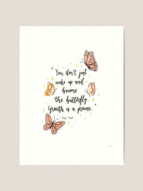 Beautiful Butterflies Quotes, Butterfly Quotes, Baby Quotes, Art Prints Quotes, Digital Gift Card, Digital Gifts, Cotton Paper, Beautiful Butterflies, Large Prints