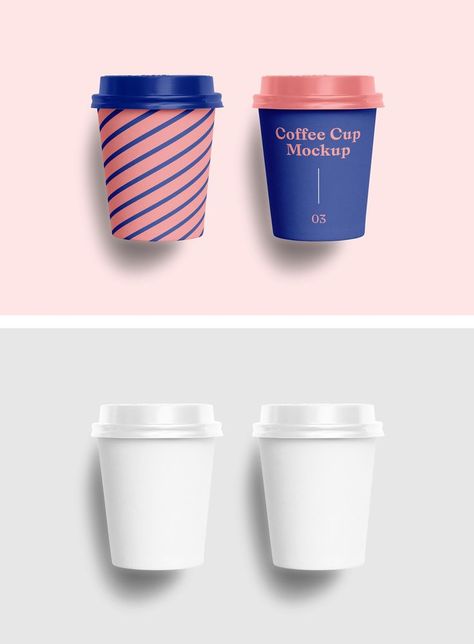 Paper Cups Mockup — www.mrmockup.com #free #freebie #mockup #psd #photoshop #identity #branding #papercups #papercupsmockup #coffee #coffeemockup #design #download Mockup Graphic Design, Paper Cup Design, Graphic Design Freebies, Cup Mockup, Frosted Cup, Cafe Branding, Bag Mockup, Box Mockup, Bottle Mockup