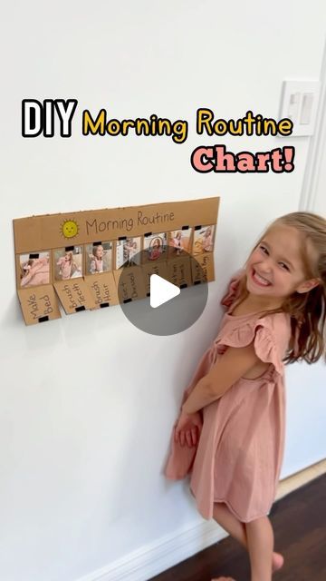 7 Days of Play on Instagram: "Comment CHART and I’ll send you the step by step directions for how to make this too, or if you are short on time, I’ll also send you a pre-made personalized wooden routine/chore chart that’s a great option as well! ☀️ As we head back to school, I know how hectic the mornings can get! But this morning routine chart is a game changer because it’s a visual guide that helps kids know exactly what to do each morning without constant reminders! 😅  Save this post so you don’t forget about it—just tap the bookmark/save button in the bottom right! 🙌  And if you don’t want to miss my next post, make sure you add my account @7daysofplay as one of your favorites — all you have to do is click the 3 dots on the top right corner of this post and select ⭐️ Add to Favorite! Chores Charts For Kids, Kids Morning Routine Chart, Routine Charts For Kids, Kids Morning Routine, Relief Society Crafts, Morning Routine Chart, Morning Routine Kids, Massage Bebe, Kids Routine Chart