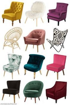 12 Fabulous Accent Chairs You'll Love for Under £250 | When It Alteration Finds Furnitur Ruang Keluarga, Futuristic Furniture, Living Room Sofa Design, غرفة ملابس, Design Seeds, Bedroom Chair, Living Room Decor Apartment, Accent Chairs For Living Room, Cool Chairs