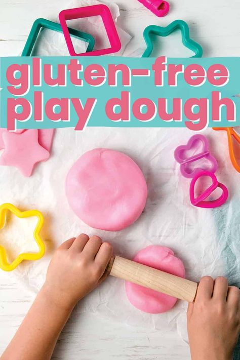 Learn how to make homemade gluten-free playdough! It is soft and pliable, easy to make, and stays fresh for months. This recipe is safe for kids with celiac disease. It was adapted from a tried and tested pre-school teacher recipe! How To Make Playdoh, Gluten Free Playdough, Easy Playdough Recipe, Homemade Playdough Recipe, Playdough Recipe, Homemade Gluten Free, Homemade Playdough, Gluten Sensitivity, Gluten Free Rice