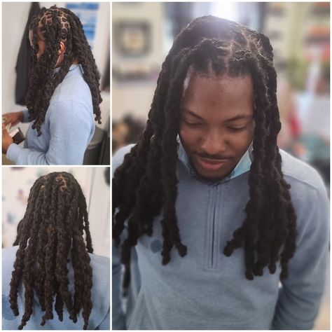 Butterfly Locs Men, Locs Men, Beautiful Locs, Butterfly Locs, Dreadlock Hairstyles For Men, Dreads Styles, Black Men Hairstyles, Men Hairstyles, Dreadlock Hairstyles