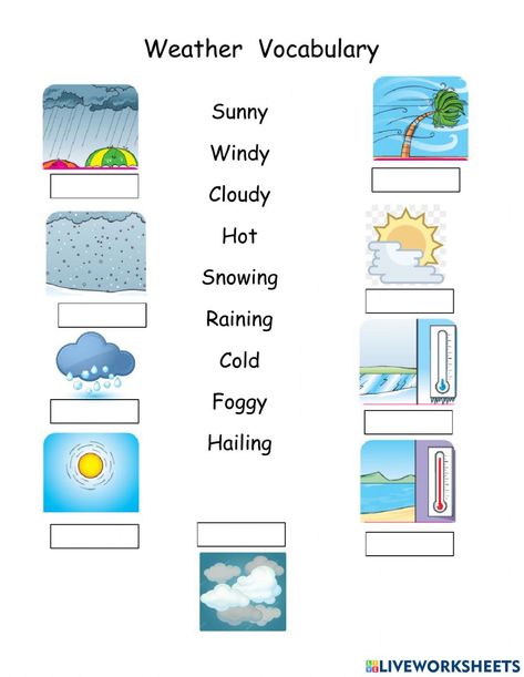 Weather Worksheets 2nd Grade, Ionic Bonding, Weather Worksheets, Weather Vocabulary, Covalent Bonding, Sentence Correction, Comparing Fractions, English As A Second Language (esl), Financial Statement