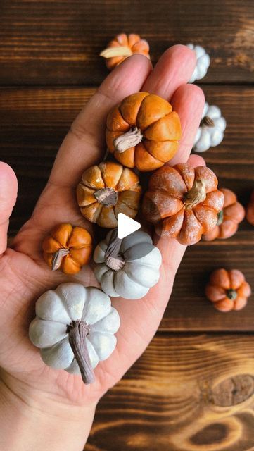 Mini Clay Pumpkins, Clay Autumn Crafts, Pumpkin Polymer Clay, Polymer Clay Pumpkins, Clay Pumpkin Diy, Fall Clay Crafts, Autumn Clay Ideas, Fall Clay Ideas, Autumn Polymer Clay