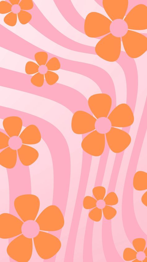 Blossom in Nostalgia: Explore Stunning 60s Floral Wallpaper Designs Pink And White Backdrop, Preppy Wallpaper Ideas, Phone Preppy, Aesthetic Wallpaper Widget, Flower Aesthetic Wallpaper, 60s Wallpaper, Wallpaper Pink And Orange, Wallpaper Preppy, Preppy Wallpapers